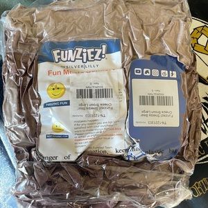 Funziez! Sherpa bear-onesie brown large